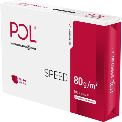 Papier ksero POLspeed 153 CIE | A4 | 80g | 500 arkuszy | Klasa C - 1 RYZA